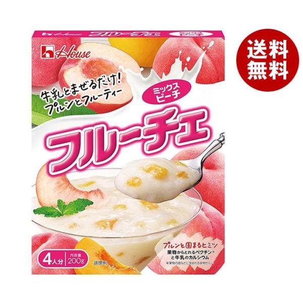 ハウス食品 フルーチェ ミックスピーチ 200g×30個入｜ お菓子 おやつ デザート 桃