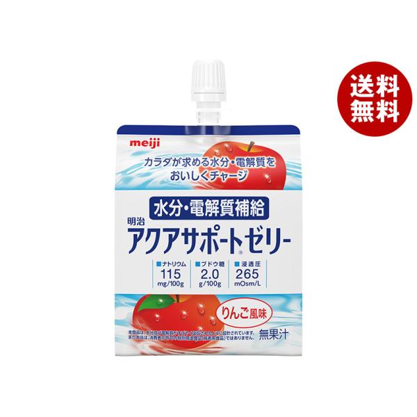 明治 アクアサポートゼリー 200gパウチ×24本入×(2ケース)｜ 送料無料