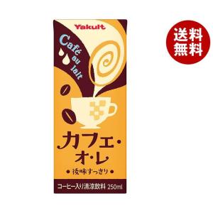 ヤクルト カフェ・オ・レ 250ml紙パック×24本入｜ 送料無料 乳性飲料 カフェオレ 紙 cafeulait｜misonoya