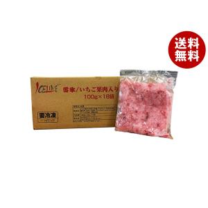 アイスライン 雪氷 いちご果肉入り (100g×18袋)×1個入 冷凍商品｜ 送料無料｜MISONOYA ヤフー店