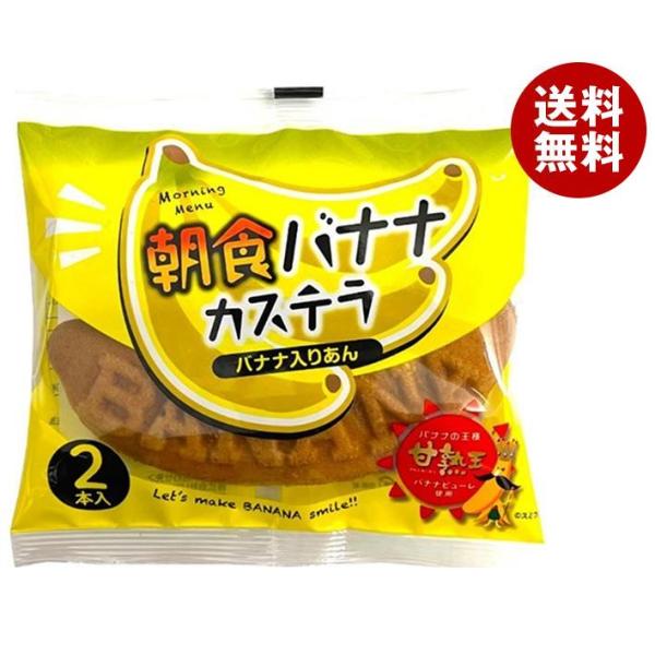 山崎製パン 朝食バナナカステラ (2本入) 12袋入｜ 送料無料