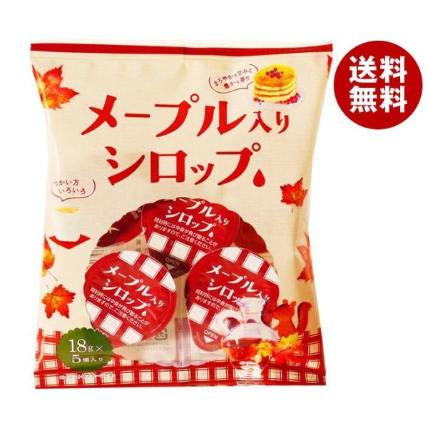 サクラ食品工業 メープル入りシロップ (18g×5個)×15袋入×(2ケース)｜ 送料無料