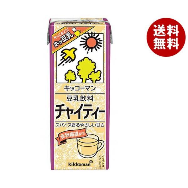 キッコーマン 豆乳飲料 チャイティー 200ml紙パック×18本入×(2ケース)｜ 送料無料 豆乳 ...