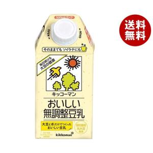 キッコーマン おいしい無調整豆乳 500ml紙パック×12本入×(2ケース)｜ 送料無料 豆乳 キッコーマン 無調整 500ml 紙パック｜misonoya