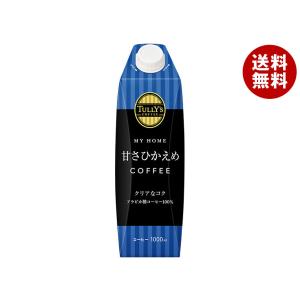 タリーズコーヒー 甘さひかえめ 微糖 キャップ付き 紙パック ( 1L×6本