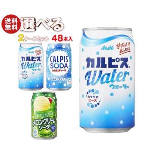 アサヒ飲料 カルピスウォーター・カルピスソーダ 選べる2ケースセット 350g缶×48(24×2)本入｜ 送料無料｜MISONOYA ヤフー店