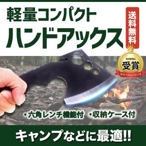 手斧 斧 ハンドアックス 収納ケース付 六角レンチ機能付