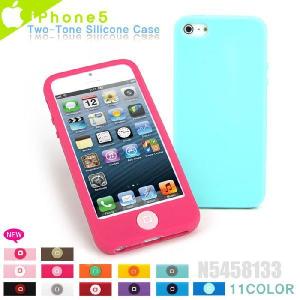 【在庫処分・送料無料.】 スマホケース アイフォン5s iPhone5 iPhone5S iPhoneSE カバー 2トンカラー ボタンシリコン ケース 送料無料.