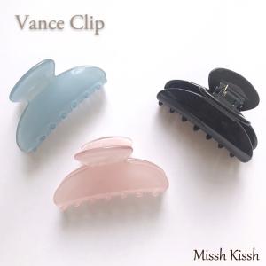 ヘアアクセサリー ヘアアクセ ヘアクリップ バンスクリップ バックサテンシャンタン シンプル ブルー ブラック｜missh-kissh