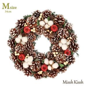 リース クリスマス 60cm リボン シャンパン Lサイズ 大きい Ribbon