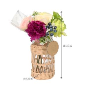 母の日 フラワーラタン花器付アレンジバンドル ...の詳細画像2