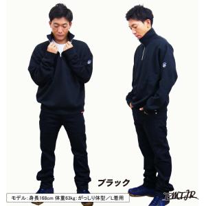 ハーフジップ スウェット メンズ トレーナー ...の詳細画像3