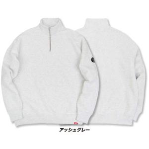 ハーフジップ スウェット メンズ トレーナー ...の詳細画像2