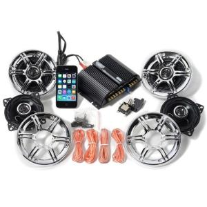 バイク用オーディオキット アンプ・スピーカー付属 12V車用 新品