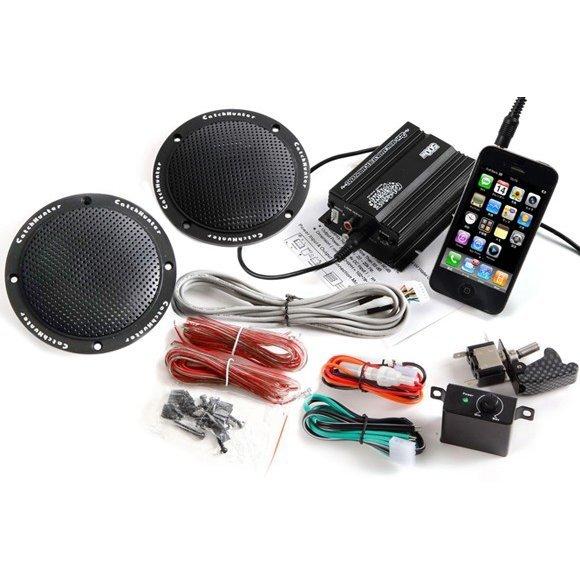 オーディオ スピーカー バイク 完全 防水 スマホ アンプ