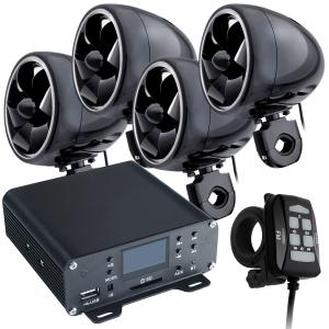 バイク用オーディオキット アンプ・スピーカー付属 12V車用 新品