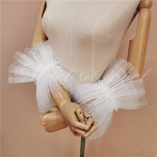 ドレスアレンジ 取り外し袖 付け袖 つけ袖 フリル ロリータ 花嫁 結婚式 二次会 披露宴 お色直し...