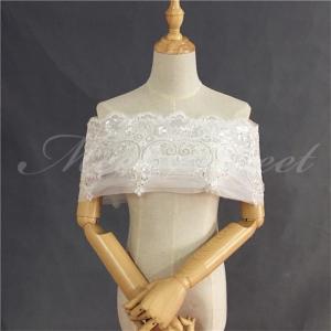 ドレスアレンジ ウェディングボレロ ショール チュール レース 二の腕カバー 胸カバー 花嫁 結婚式 二次会 披露宴 お色直し 前撮り キラキラ オフホワイト