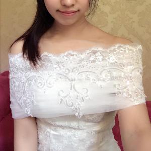 ドレスアレンジ ウェディングボレロ ショール ...の詳細画像5