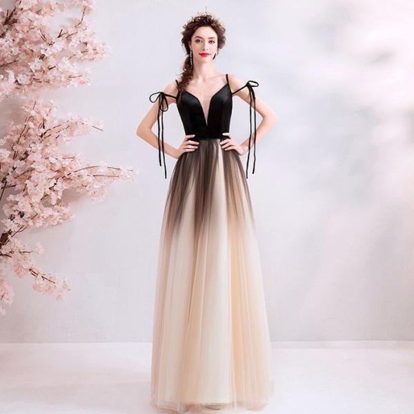 ロングドレス カラードレス パーティードレス 発表会 大きいサイズ 結婚式 ワンピース 二次会 ドレ...
