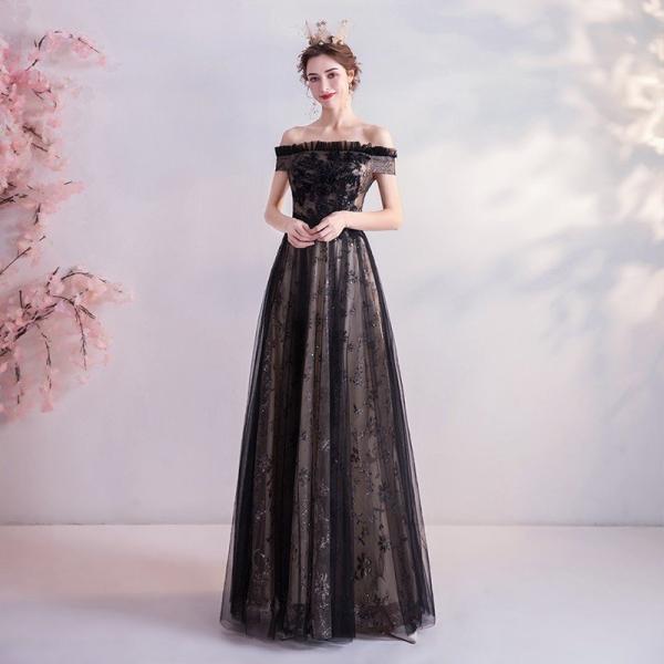 ロングドレス カラードレス パーティードレス 発表会 大きいサイズ 結婚式 ワンピース 二次会 ドレ...