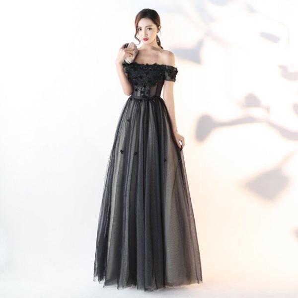 ロングドレス ウェディングドレス カラードレス パーティードレス 発表会 大きいサイズ 結婚式 ワン...