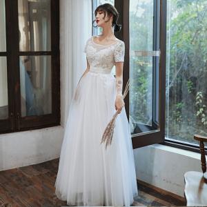 ウェディングドレス クリーニング済 Aライン プリンセスドレス 15号