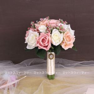 ウエディングブーケ 二次会 結婚式 造花 ウェディング