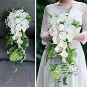 結婚式用ブーケ　二次会ブーケ　造花ブーケ　ブートニア ブーケ、ブートニア 【公式通販】