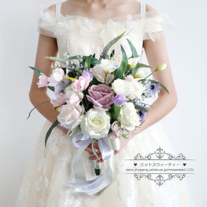 ブライダル ウエディングブーケ チューリップ ウェディング 造花 前