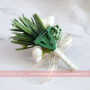 ブートニア 二次会 結婚式 ウェディング 花嫁...の詳細画像3