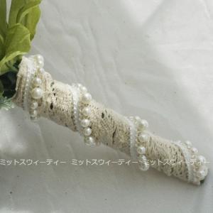 ウエディングブーケ 二次会 オフホワイト 結婚...の詳細画像3