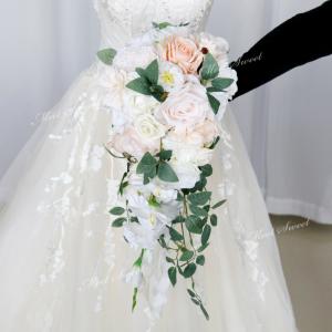 新郎様用ブートニア 造花 ブートニア+腕輪 ウェディング 手作り 結婚式