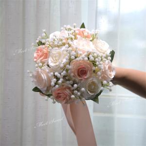 ブーケ 造花 ウェディングブーケ ブライダル ...の詳細画像3