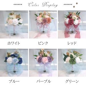 ウェディングブーケ ブライダル ラウンドブーケ...の詳細画像1