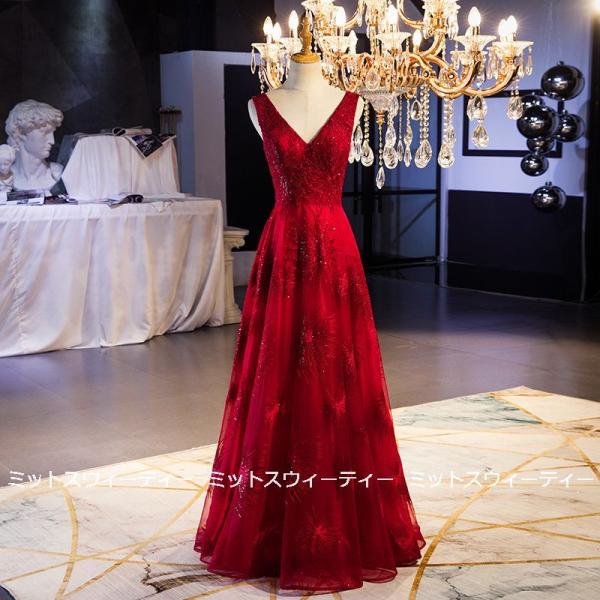 カラードレス ロングドレス 演奏会 結婚式 二次会 花嫁 Aライン 発表会 パーティドレス 舞台衣装...