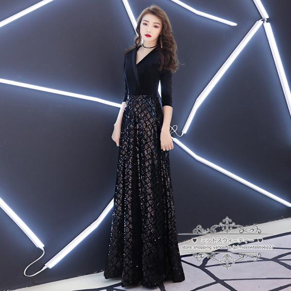 カラードレス カクテルドレス ロングドレス パーティードレス イブニングドレス 発表会 演奏会 フォ...