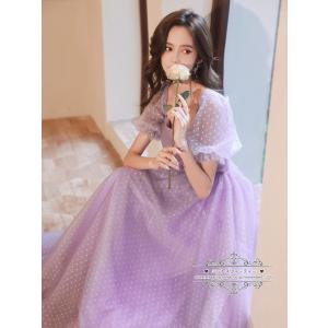 カラードレス カクテルドレス ロングドレス パ...の詳細画像2