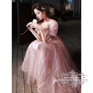 カラードレス カクテルドレス ミニ/ロングドレ...の詳細画像2