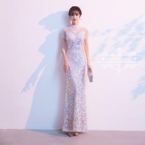 カラードレス カクテルドレス マーメイドライン ロングドレス