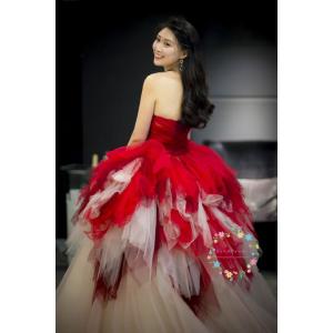 カラードレス 演奏会用ドレス ロングドレス 結...の詳細画像2