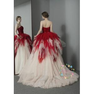 カラードレス 演奏会用ドレス ロングドレス 結...の詳細画像4