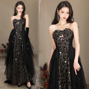 カラードレス ファスナー パーティードレス フォーマル ロングドレス