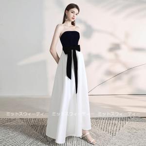 カラードレス ロング 安い 結婚式 ロングドレ...の詳細画像1