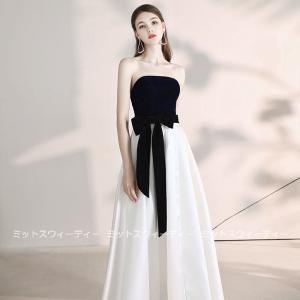 カラードレス ロング 安い 結婚式 ロングドレ...の詳細画像2