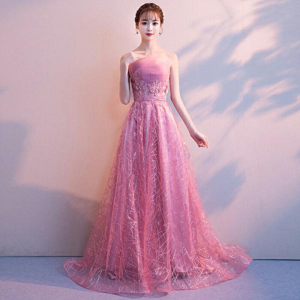 カラードレス パーティードレス 演奏会 発表会 イブニングドレス フォーマルドレス カクテルドレス ...