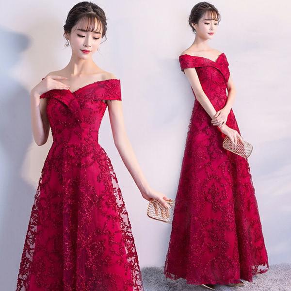 カラードレス パーティードレス 演奏会 発表会 イブニングドレス フォーマルドレス カクテルドレス ...