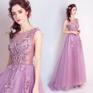 カラードレス パーティードレス レース スレンダーライン 演奏会 発表