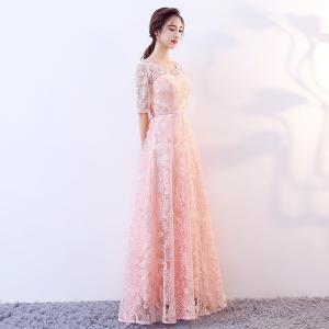 カラードレス パーティードレス レース スレンダーライン 演奏会 発表