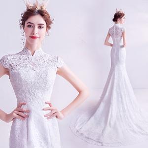 マーメイドラインドレス トレーン ウエディングドレス